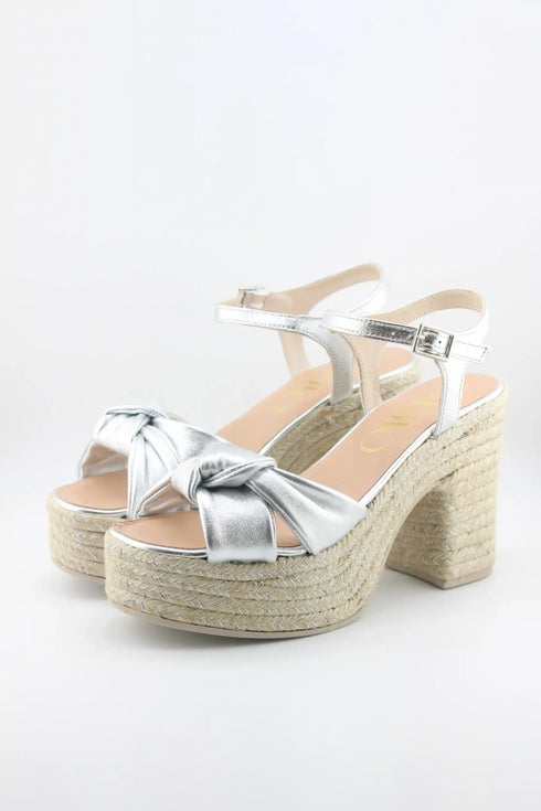 Gaimo Knotted Espadrille Platform Sandal